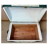 Antique Humpback Steamer Trunk with Insert