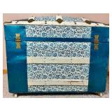 Antique Humpback Steamer Trunk with Insert