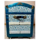 Antique Humpback Steamer Trunk with Insert