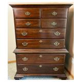 Solid Cherry Jamestown Sterling 8 Drawer Highboy Dresser
