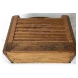 Antique Philco Model 46-350 AM Vacuum Tube Radio Wooden Roll Top Case