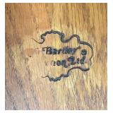 The Bartley Collection Wooden Rocking Horse with Upholstered Embroidered Seat