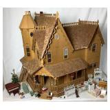GreenLeaf Doll House from Kit - Victorian Handmade Doll House with Furnishings