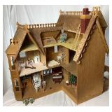 GreenLeaf Doll House from Kit - Victorian Handmade Doll House with Furnishings