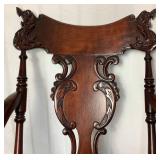 Stickley and Brandt Ornate Victorian-era Hand Carved Rocking Armchair - circa 1900