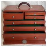 6 Drawer Wooden Antique Union Machinist Chest