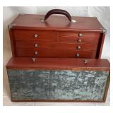 6 Drawer Wooden Antique Union Machinist Chest