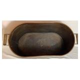 Vintage Copper Boiler with Lid and Wood Handle