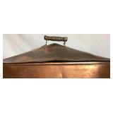 Vintage Copper Boiler with Lid and Wood Handle