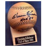 Harmon Killebrew Autographed Hall of Fame 1984 Wooden Ball