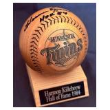 Harmon Killebrew Autographed Hall of Fame 1984 Wooden Ball