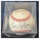 MN Twins Autographed Baseball - Kent Hrbek#14, Bert Blyleven #28 and Tim Laudner