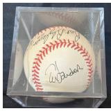 MN Twins Autographed Baseball - Kent Hrbek#14, Bert Blyleven #28 and Tim Laudner