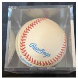 MN Twins Autographed Baseball - Kent Hrbek#14, Bert Blyleven #28 and Tim Laudner