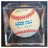 MN Sports Figures Autographed Baseball - Johnny Bench, Tim Laudner, Alana Blahok #18 and more  from the Burnet Golf Classic