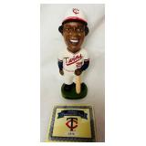 Set of 5 Minnesota Twins 2001 Bobbleheads - Bert Blyleven, Rod Carew, Kirby Puckett, Dave Winfield, and Sid Hartman