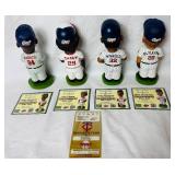 Minnesota Twins 2001 Bobbleheads - Bert Blyleven, Kirby Puckett, Dave Winfield (2)