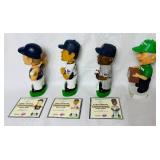 2003 Minnesota Twins Bobbleheads - Corey Koskie, Torii Hunter, Eddie Guardado and Wally the Beer Man and Sept 24, 2003 Star Tribune Front Page Copy