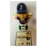 2003 Minnesota Twins Bobbleheads - Corey Koskie, Torii Hunter, Eddie Guardado and Wally the Beer Man and Sept 24, 2003 Star Tribune Front Page Copy