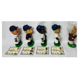 Set of 5 Minnesota Twins 2002 Bobbleheads  LOT 2 - Tom Kelly, Jim Kaat, Cristian Guzman, Doug Mientkiewicz and Sid Hartman
