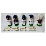 Set of 5 Minnesota Twins 2002 Bobbleheads  LOT 2 - Tom Kelly, Jim Kaat, Cristian Guzman, Doug Mientkiewicz and Sid Hartman