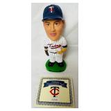 Set of 5 Minnesota Twins 2002 Bobbleheads  LOT 2 - Tom Kelly, Jim Kaat, Cristian Guzman, Doug Mientkiewicz and Sid Hartman