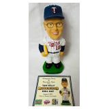 Set of 5 Minnesota Twins 2002 Bobbleheads  LOT 2 - Tom Kelly, Jim Kaat, Cristian Guzman, Doug Mientkiewicz and Sid Hartman