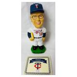Set of 5 Minnesota Twins 2002 Bobbleheads  LOT 2 - Tom Kelly, Jim Kaat, Cristian Guzman, Doug Mientkiewicz and Sid Hartman