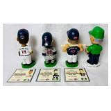 2003 Minnesota Twins Bobbleheads - Corey Koskie, A.J. Pierzynski, Eddie Guardado and Wally the Beer Man and Sept 24, 2003 Star Tribune Front Page Copy
