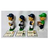 2003 Minnesota Twins Bobbleheads - Corey Koskie, A.J. Pierzynski, Eddie Guardado and Wally the Beer Man and Sept 24, 2003 Star Tribune Front Page Copy