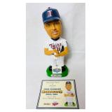 2003 Minnesota Twins Bobbleheads - Corey Koskie, A.J. Pierzynski, Eddie Guardado and Wally the Beer Man and Sept 24, 2003 Star Tribune Front Page Copy