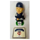 2003 Minnesota Twins Bobbleheads - Corey Koskie, A.J. Pierzynski, Eddie Guardado and Wally the Beer Man and Sept 24, 2003 Star Tribune Front Page Copy