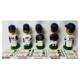 2005 & 2006 MN Twins Bobbleheads - 2005 Johan Santana, 2005 Joe Nathan, 2006 Billy Martin, 2006 Brad Radke and 2006 Jack Morris