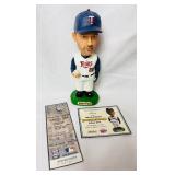 2005 & 2006 MN Twins Bobbleheads - 2005 Johan Santana, 2005 Joe Nathan, 2006 Billy Martin, 2006 Brad Radke and 2006 Jack Morris