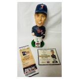 2005 & 2006 MN Twins Bobbleheads - 2005 Johan Santana, 2005 Joe Nathan, 2006 Billy Martin, 2006 Brad Radke and 2006 Jack Morris