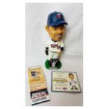 2005 & 2006 MN Twins Bobbleheads - 2005 Johan Santana, 2005 Joe Nathan, 2006 Billy Martin, 2006 Brad Radke and 2006 Jack Morris