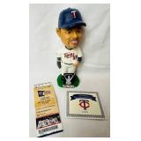 2005 & 2006 MN Twins Bobbleheads - 2005 Johan Santana, 2005 Joe Nathan, 2006 Billy Martin, 2006 Brad Radke and 2006 Jack Morris