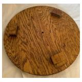 Vintage Red Wing 5 Gallon Union Stoneware Crock with Bale Handles and Wooden Lid