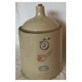 Antique Red Wing  5 Gallon Union Stoneware Jug