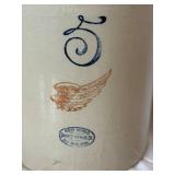 Antique Red Wing  5 Gallon Union Stoneware Jug