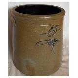 Antique 5 Gallon Bee Sting Stoneware Salt Glazed Crock