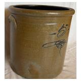 Antique 5 Gallon Bee Sting Stoneware Salt Glazed Crock