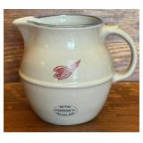 Red Wing Stoneware Bean Pot with Lid, Red Wing Pitcher and Red Wing Mini Crock