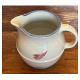 Red Wing Stoneware Bean Pot with Lid, Red Wing Pitcher and Red Wing Mini Crock