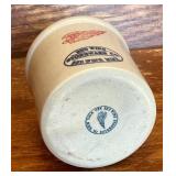 Red Wing Stoneware Bean Pot with Lid, Red Wing Pitcher and Red Wing Mini Crock