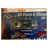 Lionel Lines G-Gauge Steam Trail Set - 36 piece Set with Locomotive, Tender, Boxcar, Gondola and Caboose
