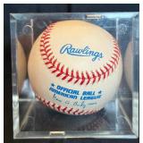 MN Twins #9 Gene Larkin Autograhed Baseball  1987/1991 World Series Team