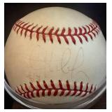 Kent Hrbek Autographed Baseball Card and Baseball