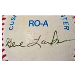 MN Twins #9 Gene Larkin Autograhed Baseball  1987/1991 World Series Team