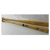 MN Twins Autographed Commerative Wooden Baseball Bats - Justin Morneau #33 2006 MVP and Paul Molitor 3000 Hit 1996